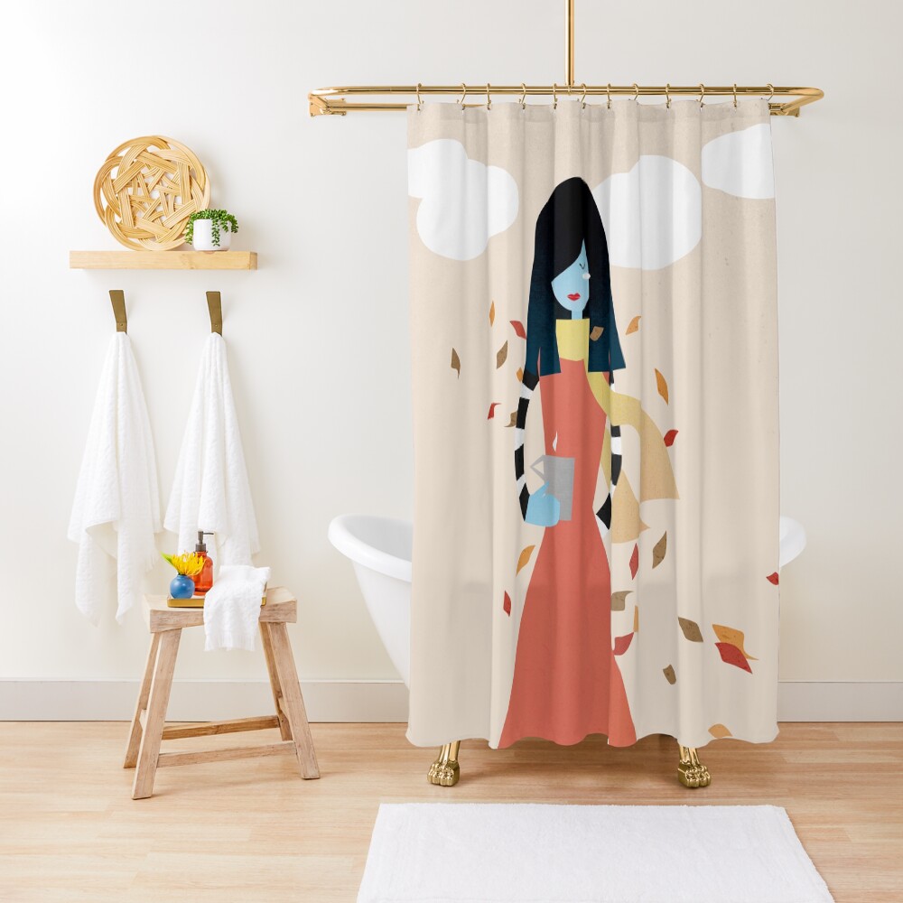 Ready for fall Shower Curtain