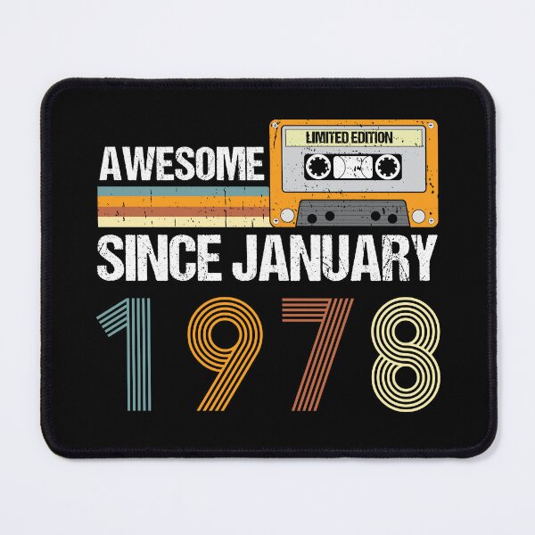 Item preview, Awesome Since January 1978 | 45th Birthday Gifts | 45 Years Old Gifts designed and sold by AMINE ★★★★★.