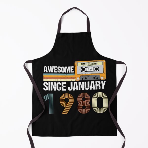 Item preview, Awesome Since January 1980 | 43th Birthday Gifts | 43 Years Old Gifts designed and sold by AMINE ★★★★★.