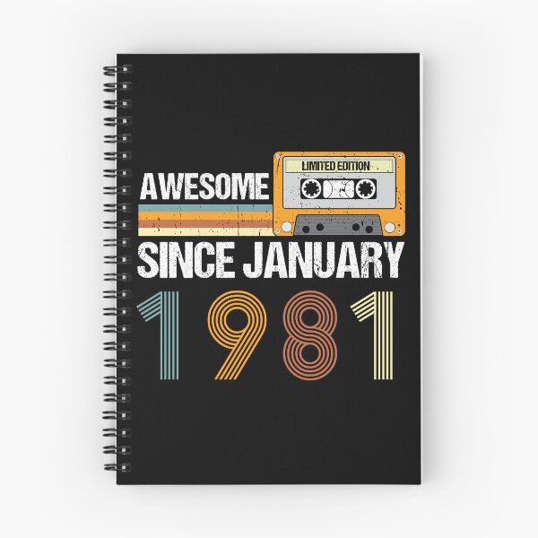 Item preview, Awesome Since January 1981 | 42th Birthday Gifts | 42 Years Old Gifts designed and sold by AMINE  ★★★★★.