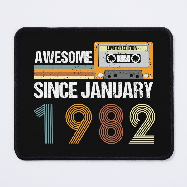 Item preview, Awesome Since January 1982 | 41th Birthday Gifts | 41 Years Old Gifts designed and sold by AMINE ★★★★★.