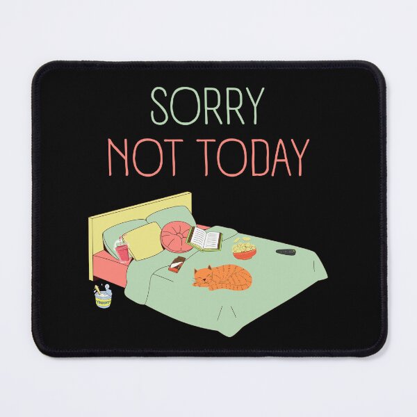 Item preview, Not Today Bed Cat Book and Snacks designed and sold by trendingatees.