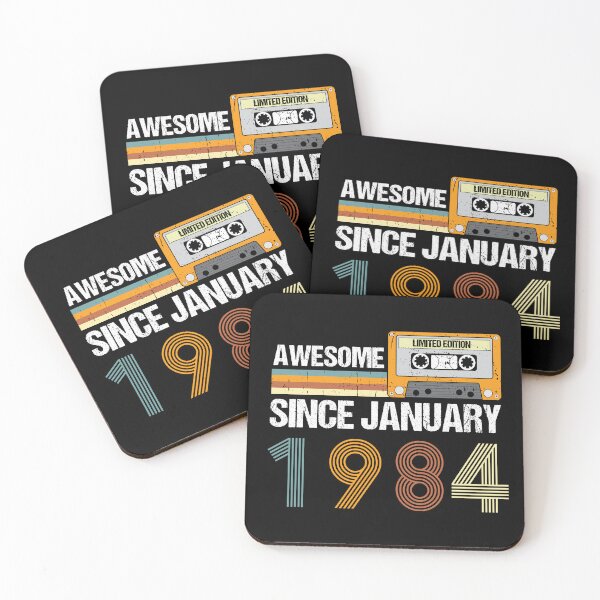 Item preview, Awesome Since January 1984 | 40th Birthday Gifts | 40 Years Old Gifts designed and sold by AMINE  ★★★★★.