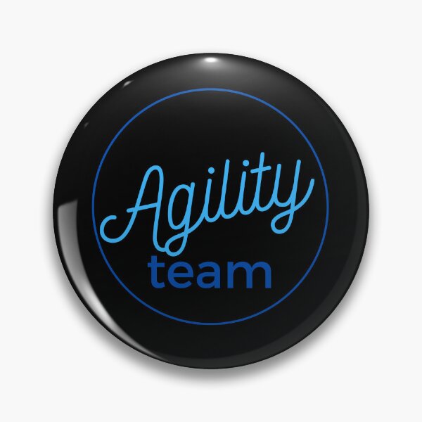 Item preview, Agility team in blue in a ring designed and sold by PausePapote.
