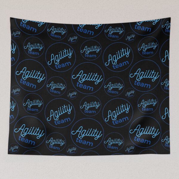 Item preview, Agility team in blue in a ring designed and sold by PausePapote.