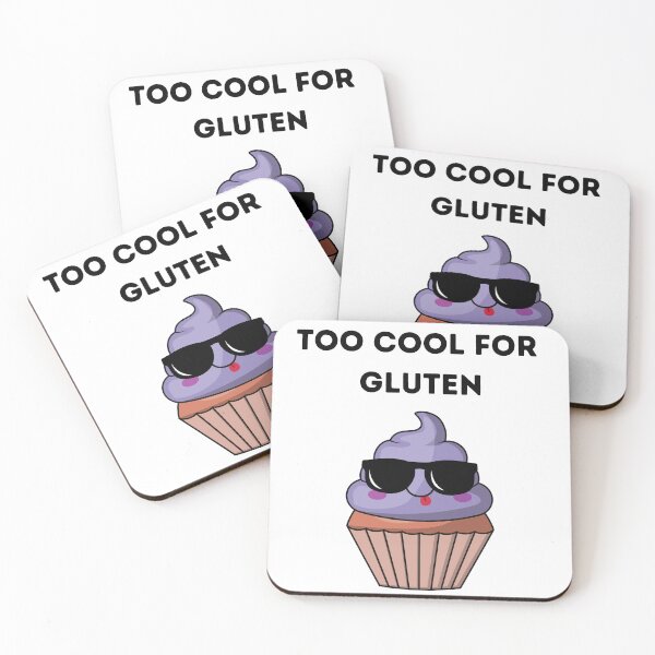 Aperçu de l'œuvre Sans gluten Trop cool pour le gluten créée et vendue par GoodMoodFood.