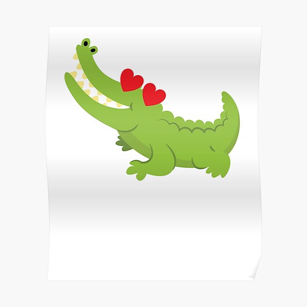 Póster «Emoji de cocodrilo» de HippoEmo | Redbubble