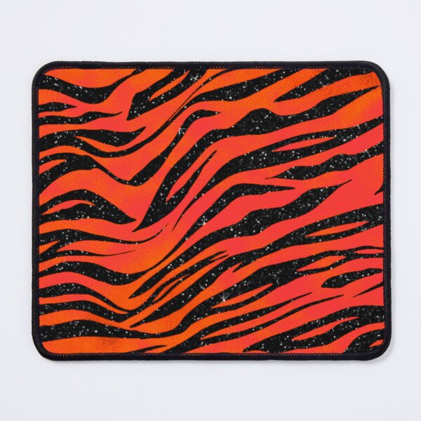 Item preview, Orangey Red and Black Tiger Stripe Pattern designed and sold by Paulele.