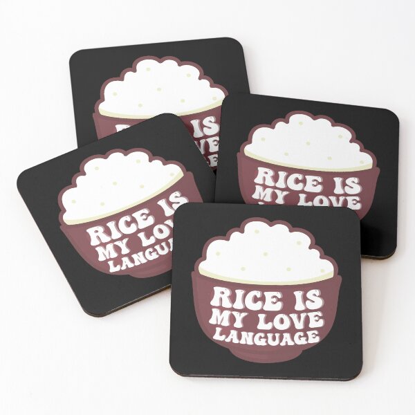 Item preview, Rice Is My Love Language Rice Bowl Lover Valentine's Day Sticker designed and sold by 27th-Tee.