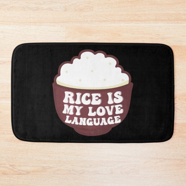 Item preview, Rice Is My Love Language Rice Bowl Lover Valentine's Day Sticker designed and sold by 27th-Tee.