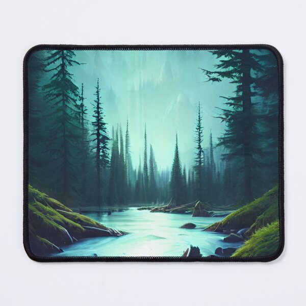 Item preview, Crystal Clear Water Nature Forest Landscape designed and sold by Trendy-Now.