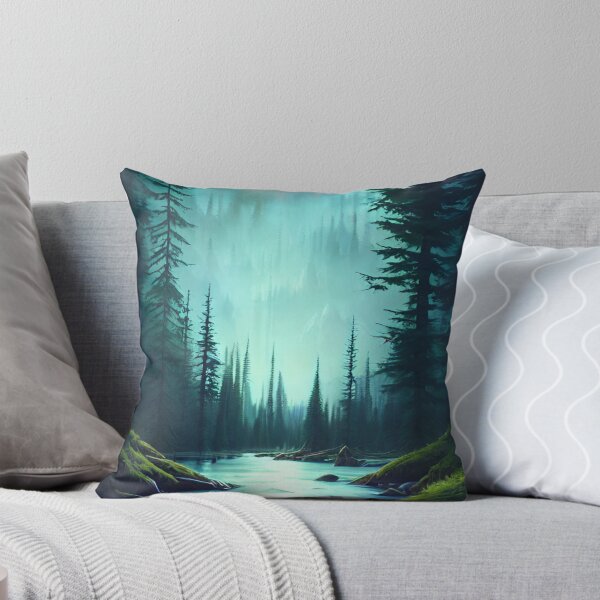 Item preview, Crystal Clear Water Nature Forest Landscape designed and sold by Trendy-Now.