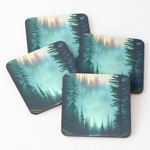 Item preview, Crystal Clear Water Nature Forest Landscape designed and sold by Trendy-Now.