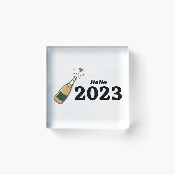 Item preview, HELLO 2023 - HAPPY NEW YEAR - WELCOME 2023  designed and sold by WBP Mart.
