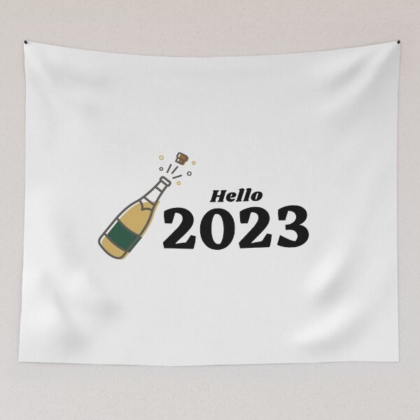 Item preview, HELLO 2023 - HAPPY NEW YEAR - WELCOME 2023  designed and sold by WBP Mart.