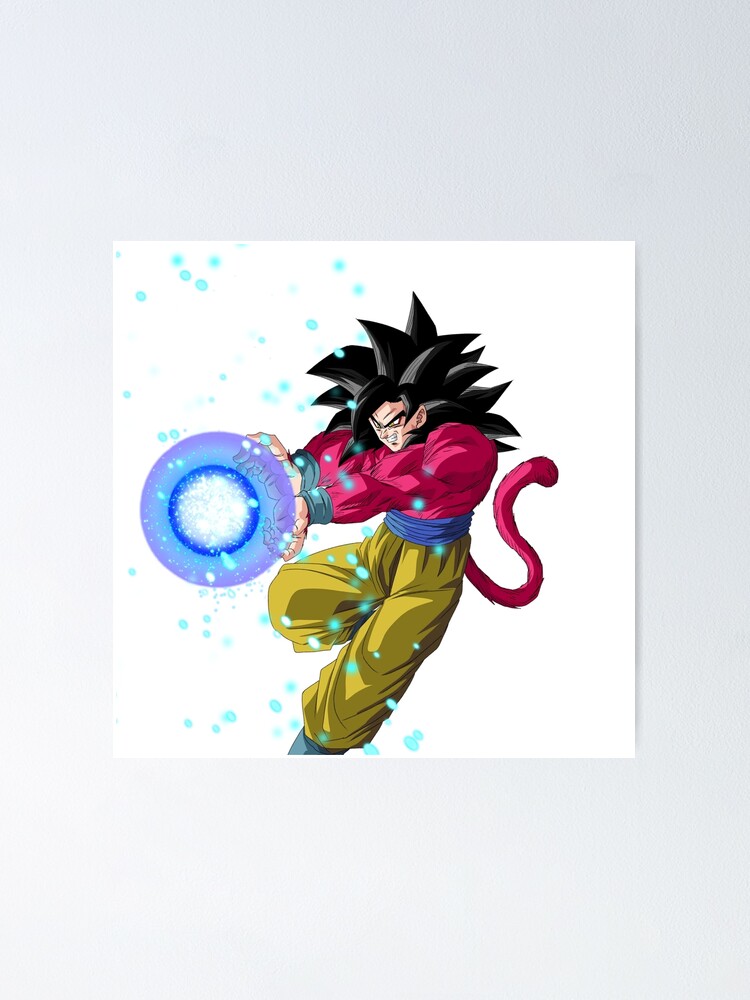 Dragon Ball GT Poster Goku Kamehameha SSJ4 12in x18in Free