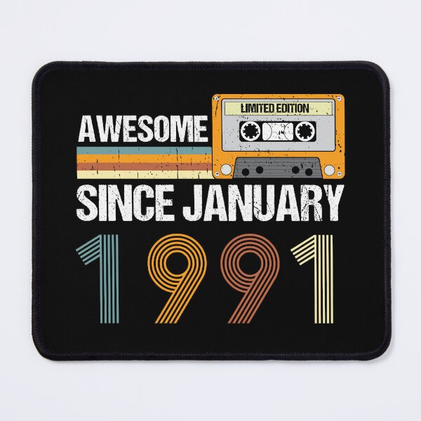 Item preview, Awesome Since January 1991 | 33th Birthday Gifts | 33 Years Old Gifts designed and sold by AMINE  ★★★★★.