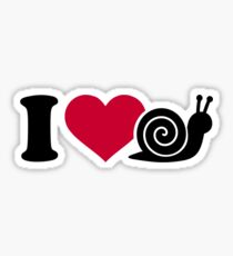 I love Snails Sticker
