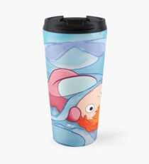 Ponyo Peeks From The Bubble - Ghibli Travel Mug