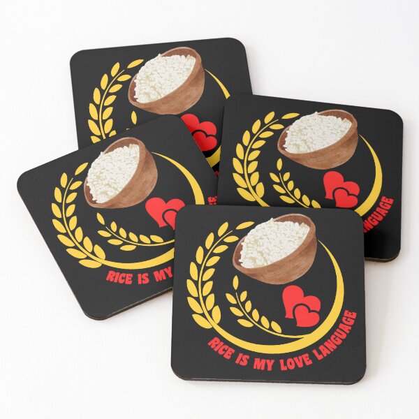 Item preview, Rice Is My Love Language Rice Bowl Lover Valentine's Day Logo Sticker designed and sold by 27th-Tee.