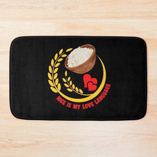 Item preview, Rice Is My Love Language Rice Bowl Lover Valentine's Day Logo Sticker designed and sold by 27th-Tee.