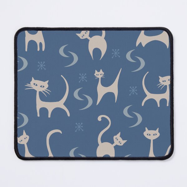 Item preview, Mid century modern cat pattern designed and sold by camelsvg.