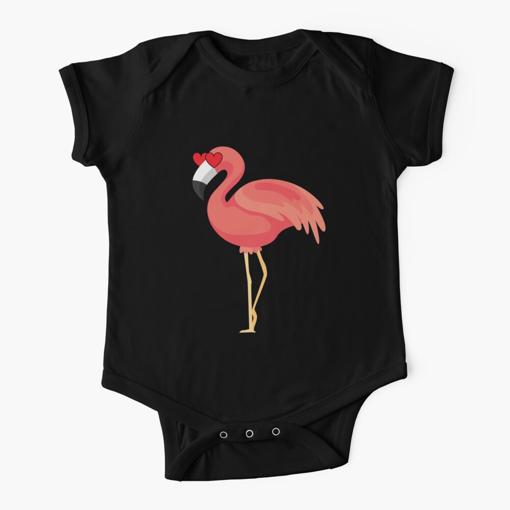 Flamingo Emoji Babystrampler