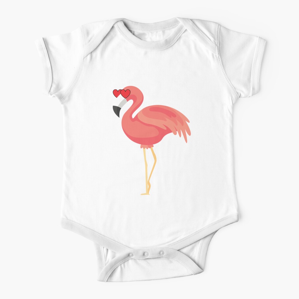 Flamingo Emoji Babystrampler