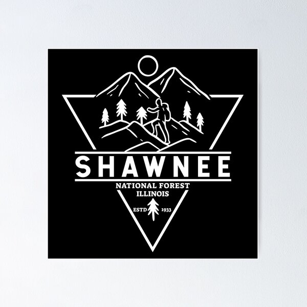 Item preview, Shawnee National Forest Illinois Monoline Emblem designed and sold by KrisSidDesigns.