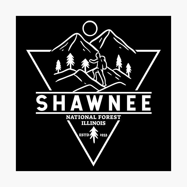 Item preview, Shawnee National Forest Illinois Monoline Emblem designed and sold by KrisSidDesigns.