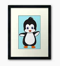 Little sweet Penguin Framed Print