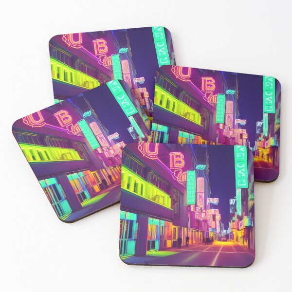 Item preview, Neon City By Night | Cyberpunk designed and sold by ForeHeadDesigns.