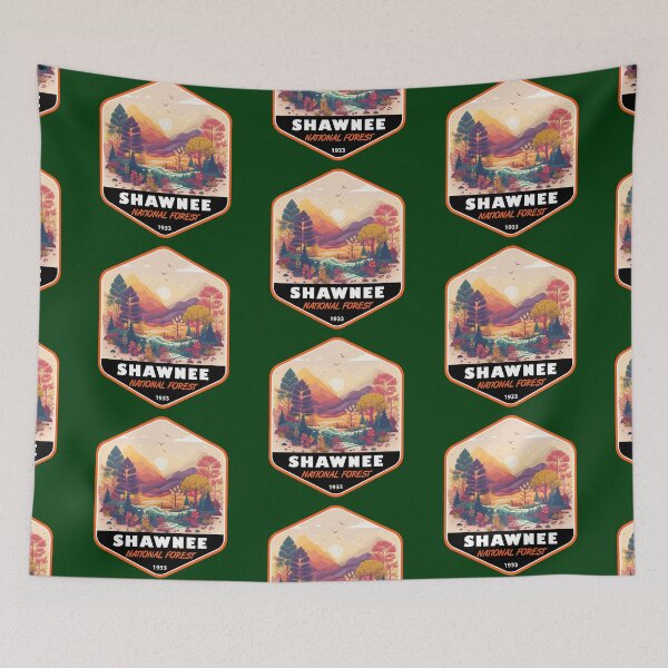 Item preview, Shawnee National Forest Illinois Vintage Emblem designed and sold by KrisSidDesigns.