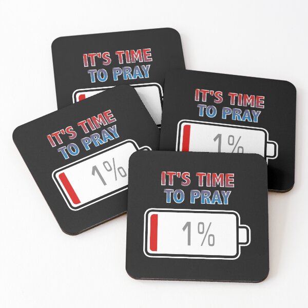 Item preview, It's Time To Pray with Battery at 1% designed and sold by Moodific.