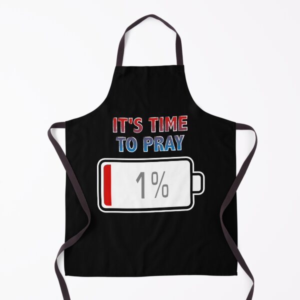Item preview, It's Time To Pray with Battery at 1% designed and sold by Moodific.
