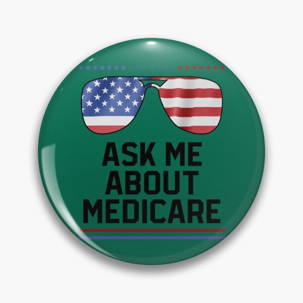 Item preview, Ask Me About Medicare Health Insurance Sales Agent Glasses usa Flag   designed and sold by Suberdesigns.