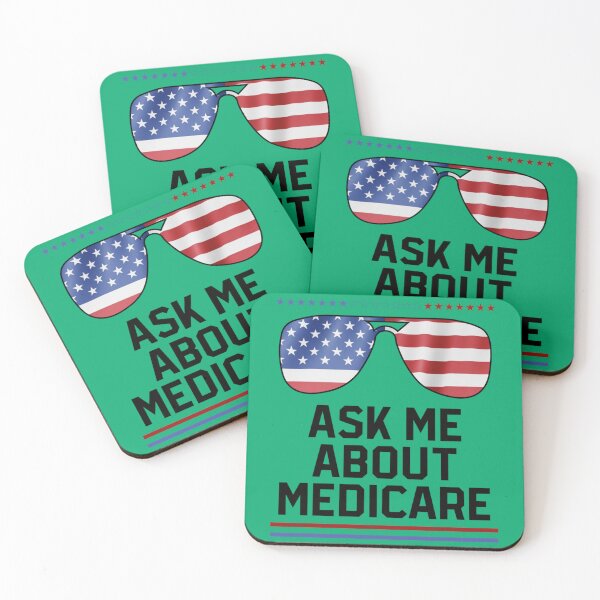 Item preview, Ask Me About Medicare Health Insurance Sales Agent Glasses usa Flag   designed and sold by Suberdesigns.
