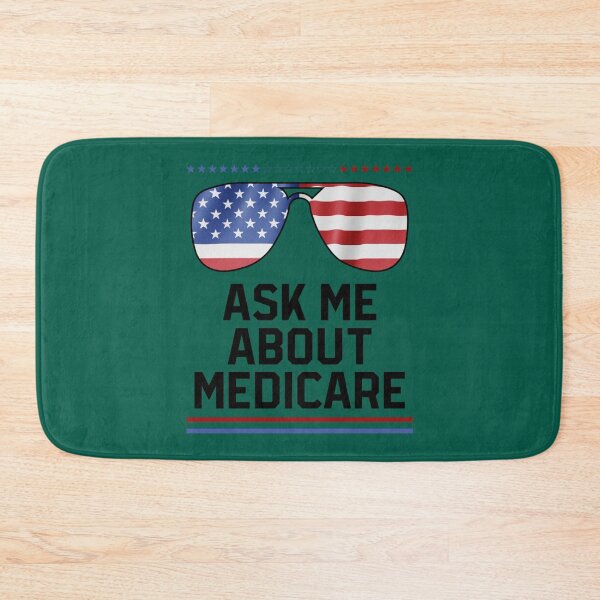 Item preview, Ask Me About Medicare Health Insurance Sales Agent Glasses usa Flag   designed and sold by Suberdesigns.