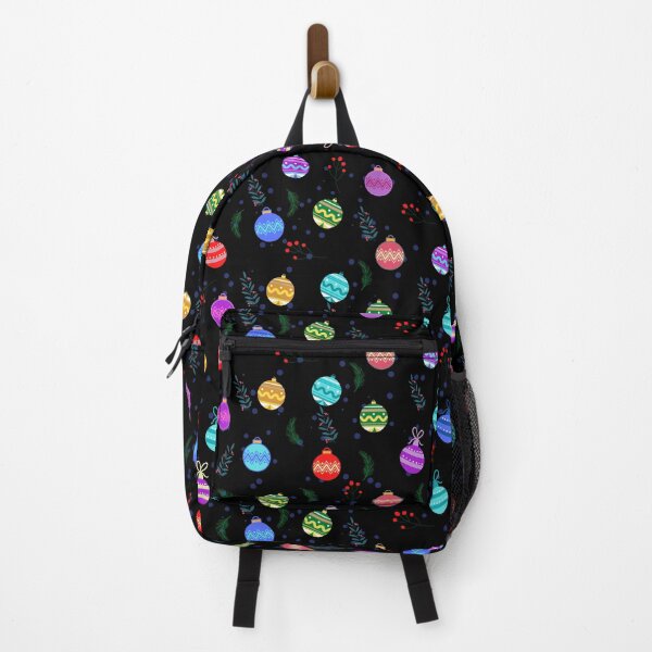 Item preview, Colorful Christmas Balls in black. designed and sold by NUSUSDREAM.