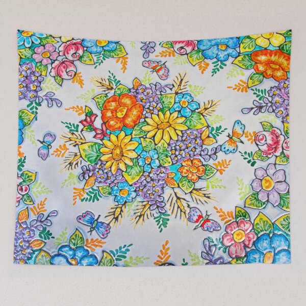 Item preview, Hand Painted Bright Beautiful Flowers on Tile to Brighten Your Day designed and sold by Jon Shore.