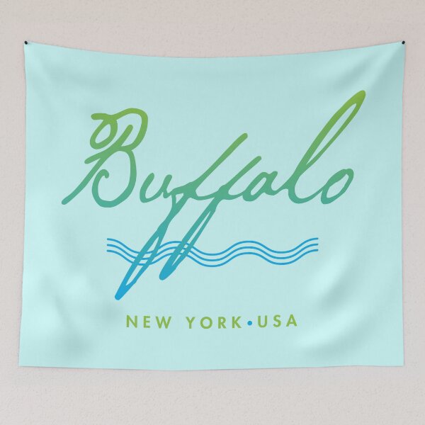 Item preview, Buffalo New York Typographic Design designed and sold by Futurebeachbum.