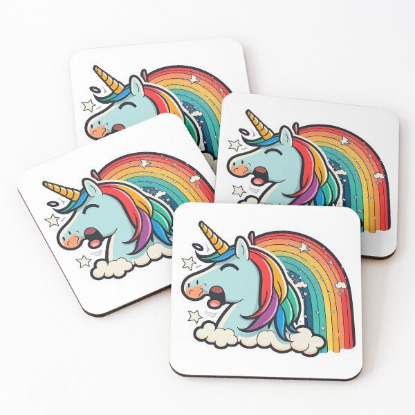 Item preview, Cute Rainbow Unicorn Sticker designed and sold by Itis-Whatitis.
