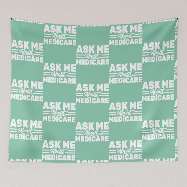 Item preview, Ask Me About Medicare Health Insurance Sales Agent usa Flag                 designed and sold by Suberdesigns.