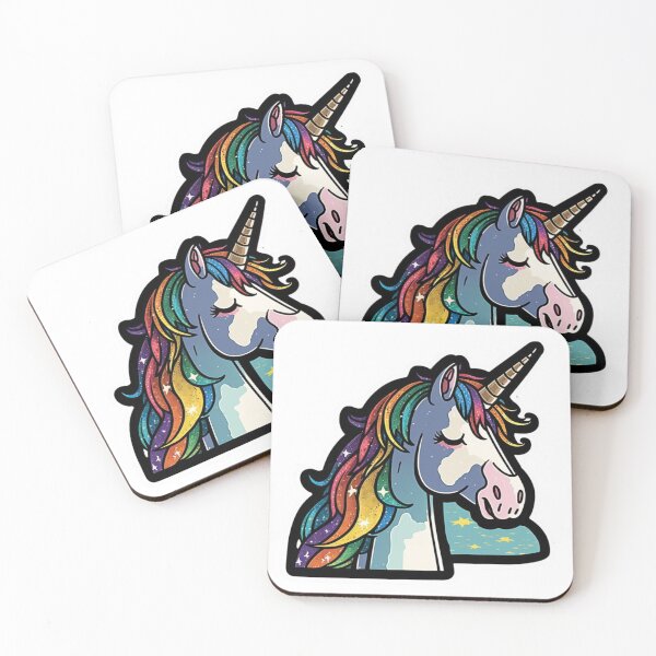 Item preview, Cute Rainbow Unicorn Sticker designed and sold by Itis-Whatitis.