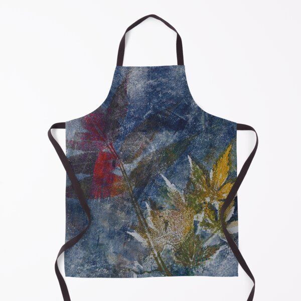Item preview, Ochre Woodlands in Midnight Blue designed and sold by BenitaJayne.