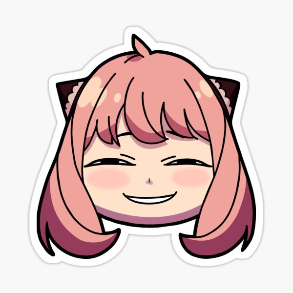 Anyas Smug Face Is Great For Stickers - Anya Smug Face Emoji,Relife Emoji -  Free Emoji PNG Images 