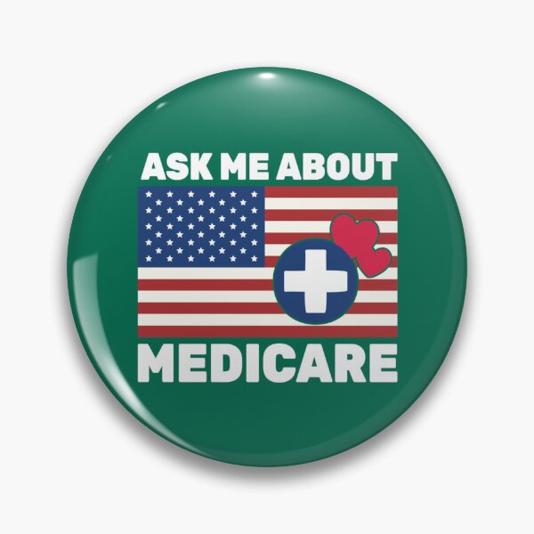 Item preview, Ask Me About Medicare Health Insurance Sales Agent usa Flag                designed and sold by Suberdesigns.