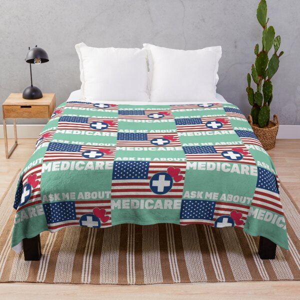 Item preview, Ask Me About Medicare Health Insurance Sales Agent usa Flag designed and sold by Suberdesigns.