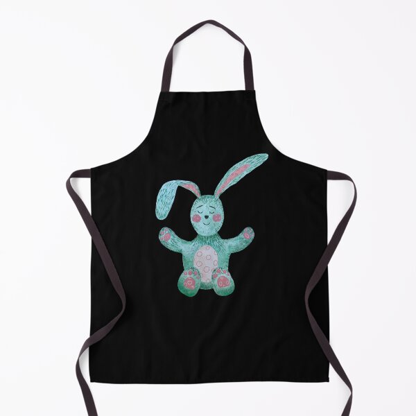 Artikelvorschau, Rabbit blue textured cute a watercolor sketch black entworfen und verkauft von Yana Mustafina | Boho Soulful Designs.