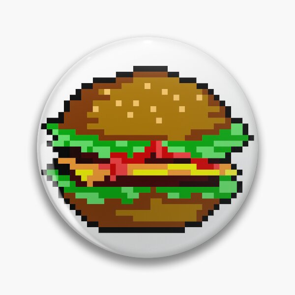Artikelvorschau, Pixelkunst-Cheeseburger entworfen und verkauft von Gabriele Marcucci.